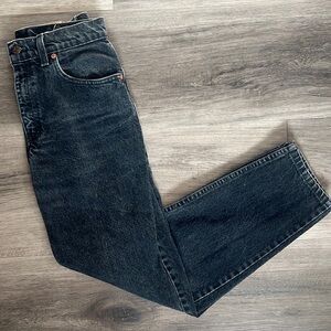 Black washed vintage levis